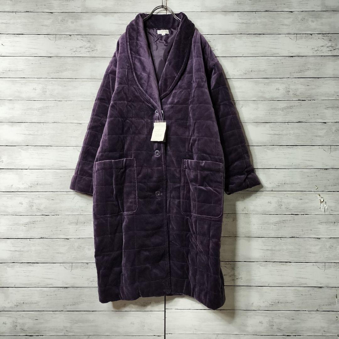 新品未使用品 CELINEセリーヌ ロングチェスターコート ベロア生地 刺繍ロゴ