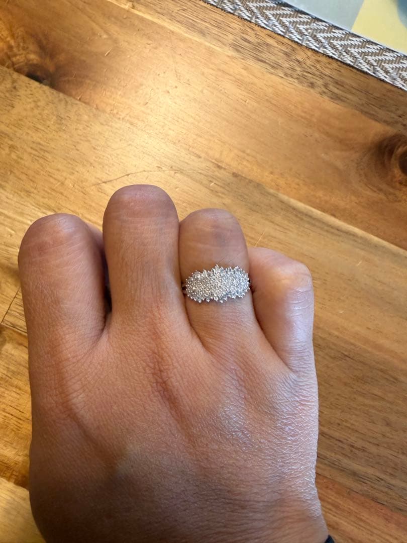 天然ダイヤモンド .50ct セッティングリング 18金ホワイトゴールド #16