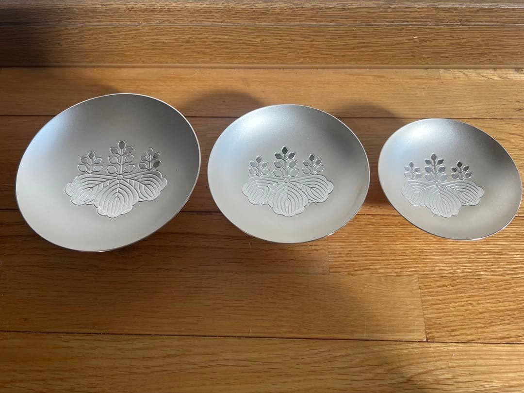 純銀製 銀杯 造幣局製　内閣総理大臣 贈 刻印有 390g silver