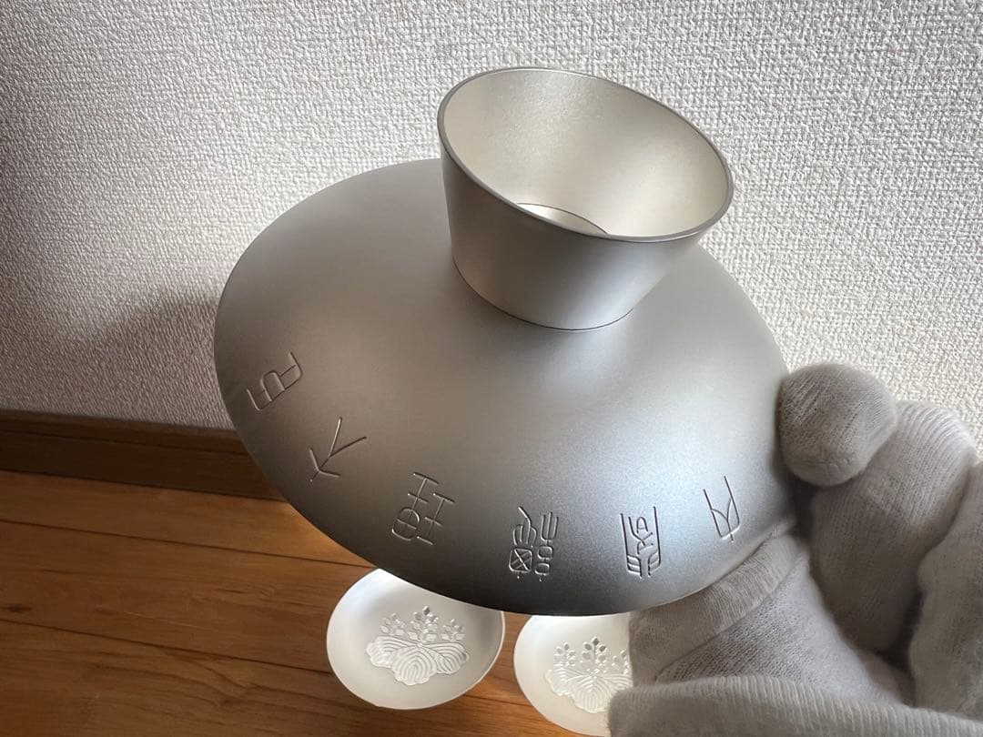純銀製 銀杯 造幣局製　内閣総理大臣 贈 刻印有 390g silver