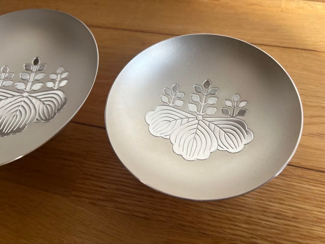 純銀製 銀杯 造幣局製　内閣総理大臣 贈 刻印有 390g silver