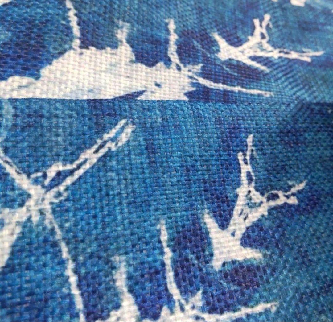 半幅帯　ブルーホワイト