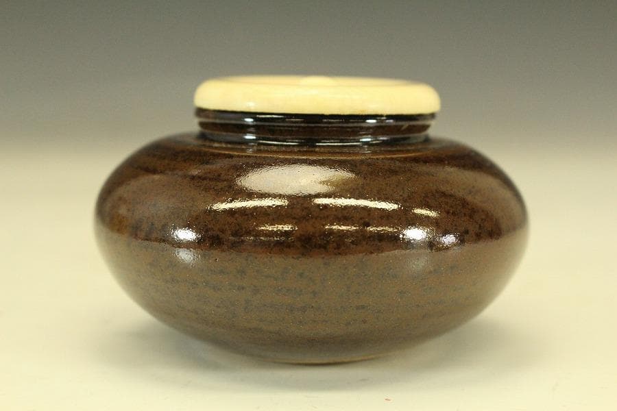 茶道具 内海 茶入 共箱(RC988)