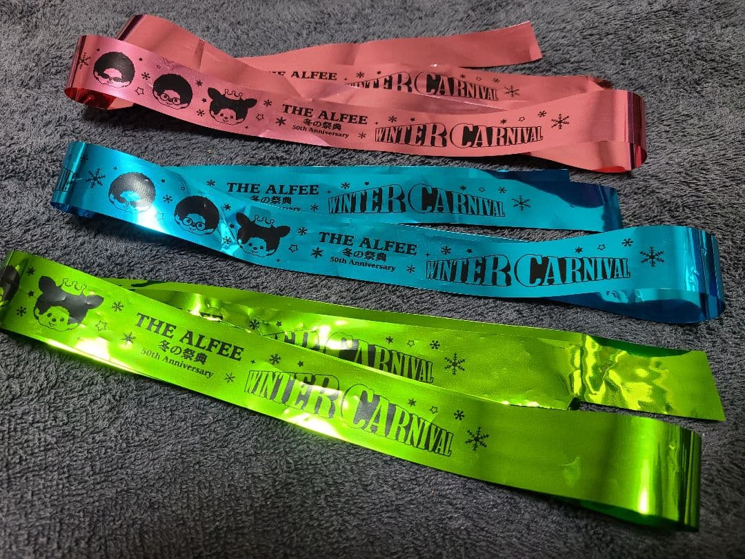 THE ALFEE 2024年冬 銀テープ3色セット マタサキカラー モンチッチ