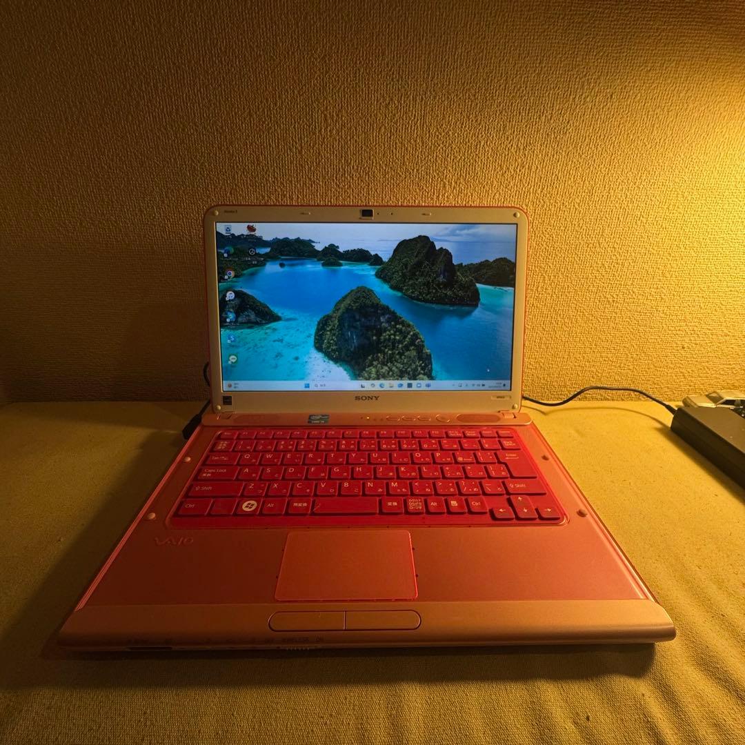 ピンク　Win11 Core i5超速　バイオ　DVDドライブ