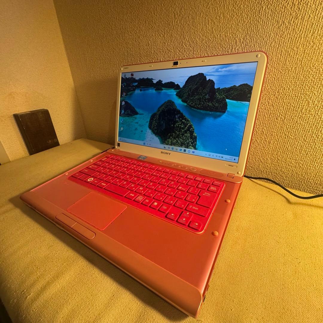 ピンク　Win11 Core i5超速　バイオ　DVDドライブ