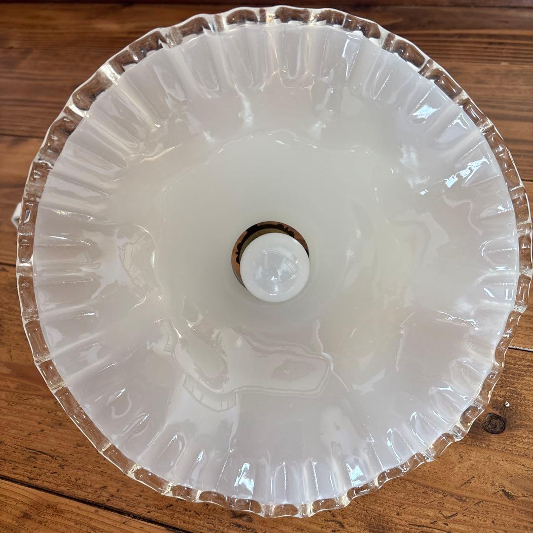 ミルクガラス ペンダントライト アンティーク レトロ照明