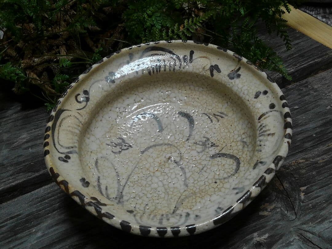 ♥美濃焼　志野　鉢　桐箱付き　志野織部　骨董品
