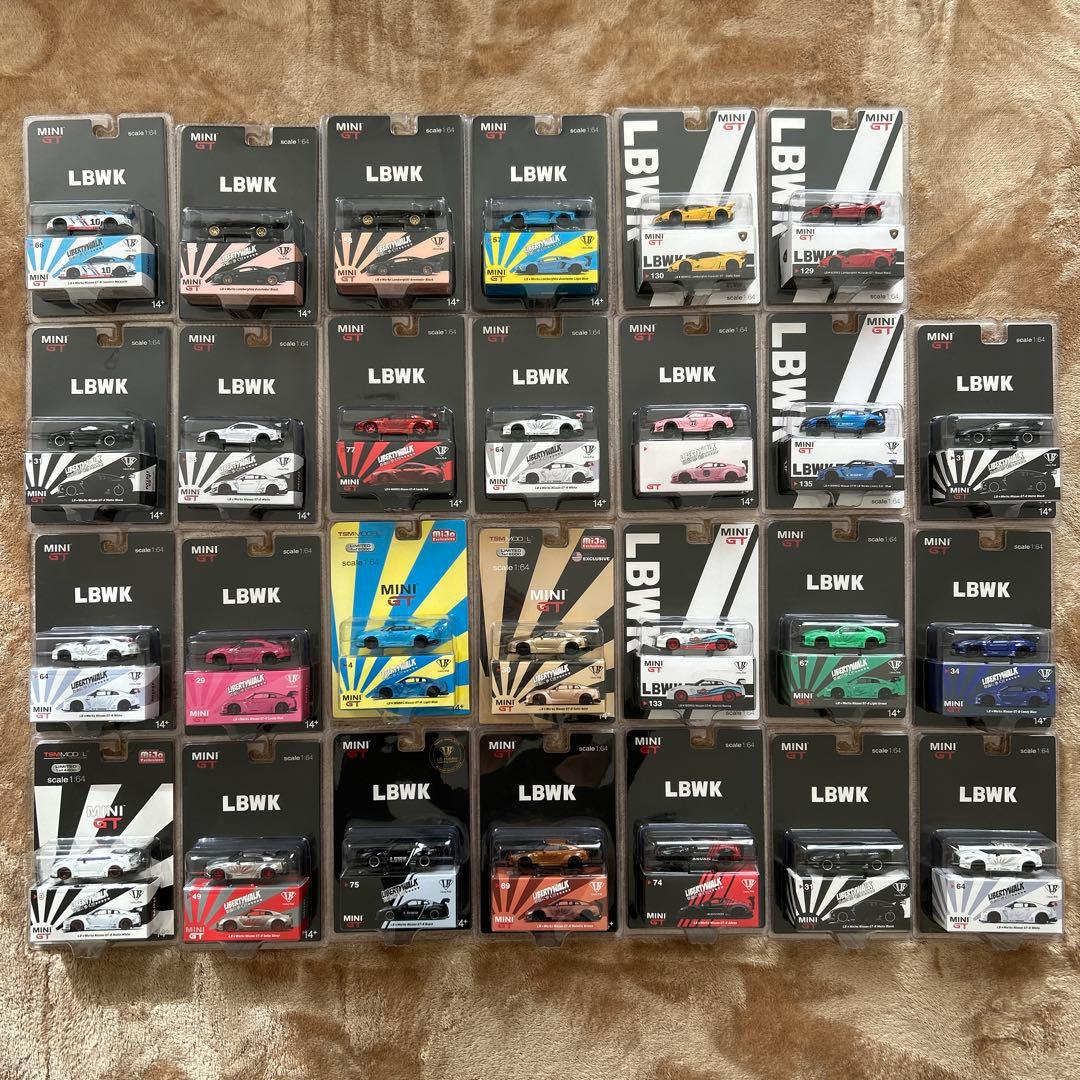 LIBERTY WALK MINI GT ミニカー 27台セット