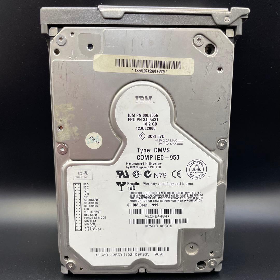 IBM 09L4056 SCSIハードディスク 18.2GB SUNマウンタ付