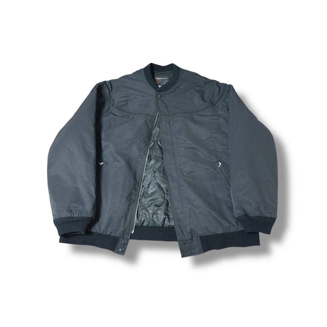 towncraft タウンクラフト　ダービージャケット　ブラック　裏地ペイズリー