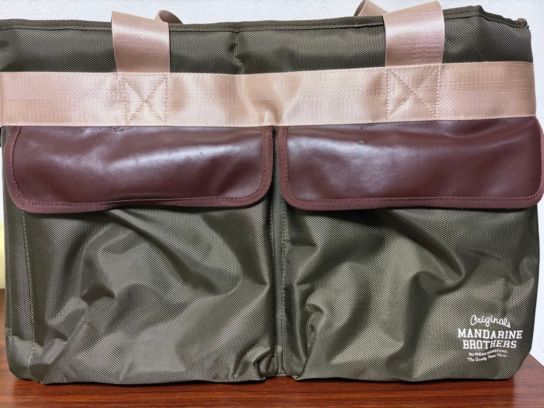 MANDARINE BROTHERS キャリーバッグ カーキ　中型犬もOK◎