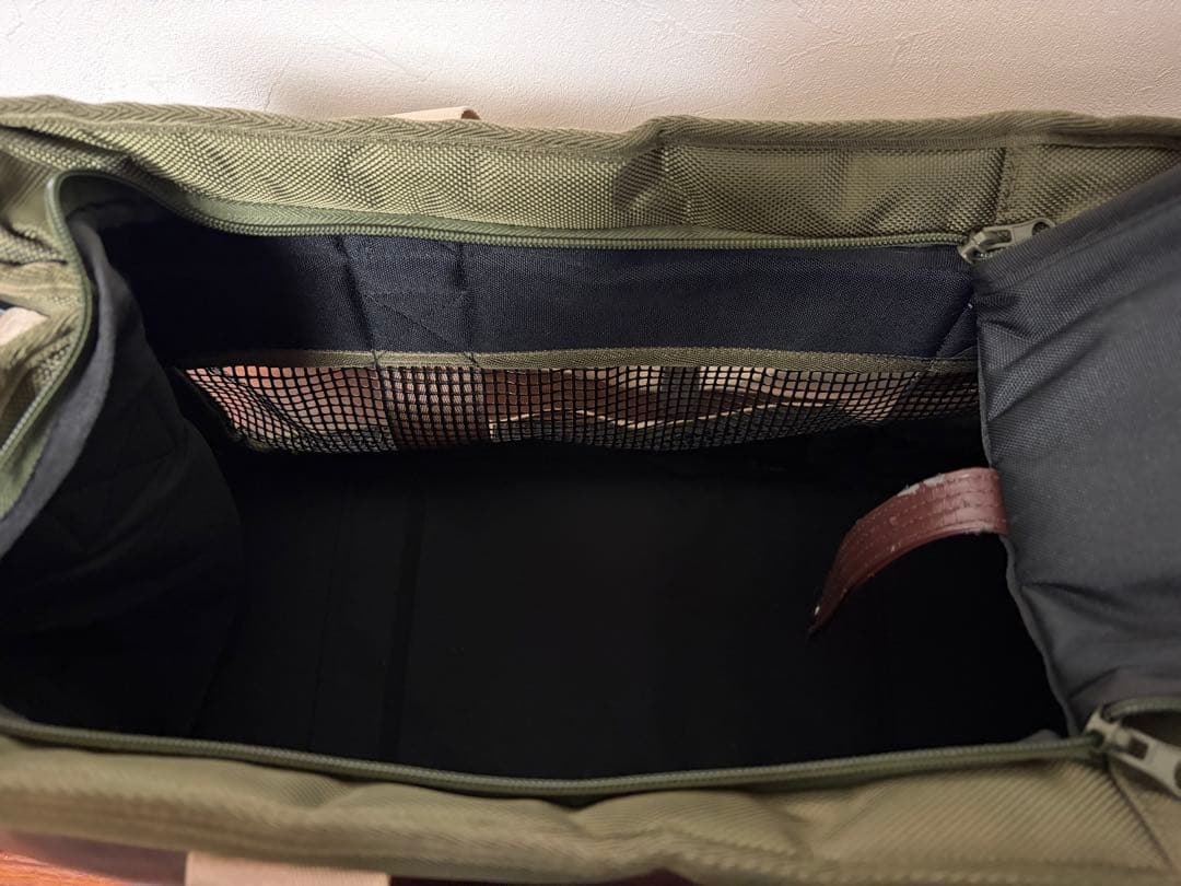 MANDARINE BROTHERS キャリーバッグ カーキ　中型犬もOK◎