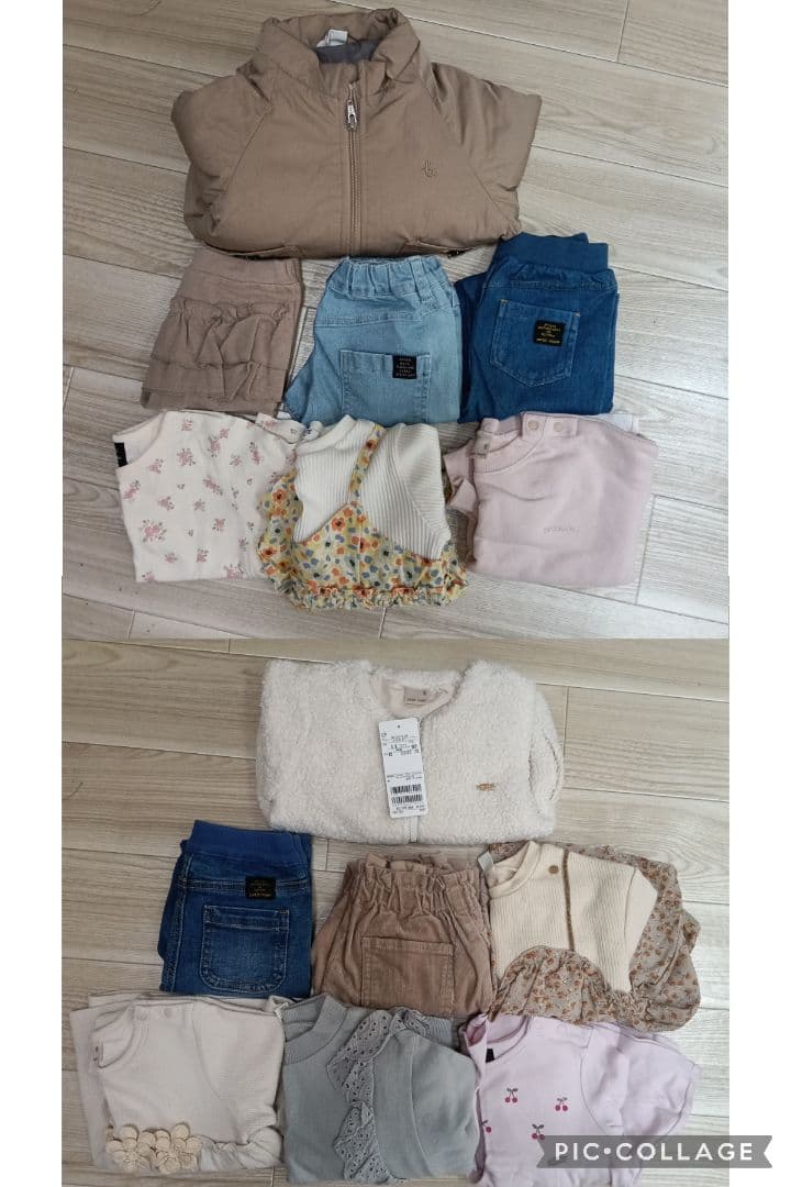 子供服まとめ売り　90サイズ女の子　14点　秋冬