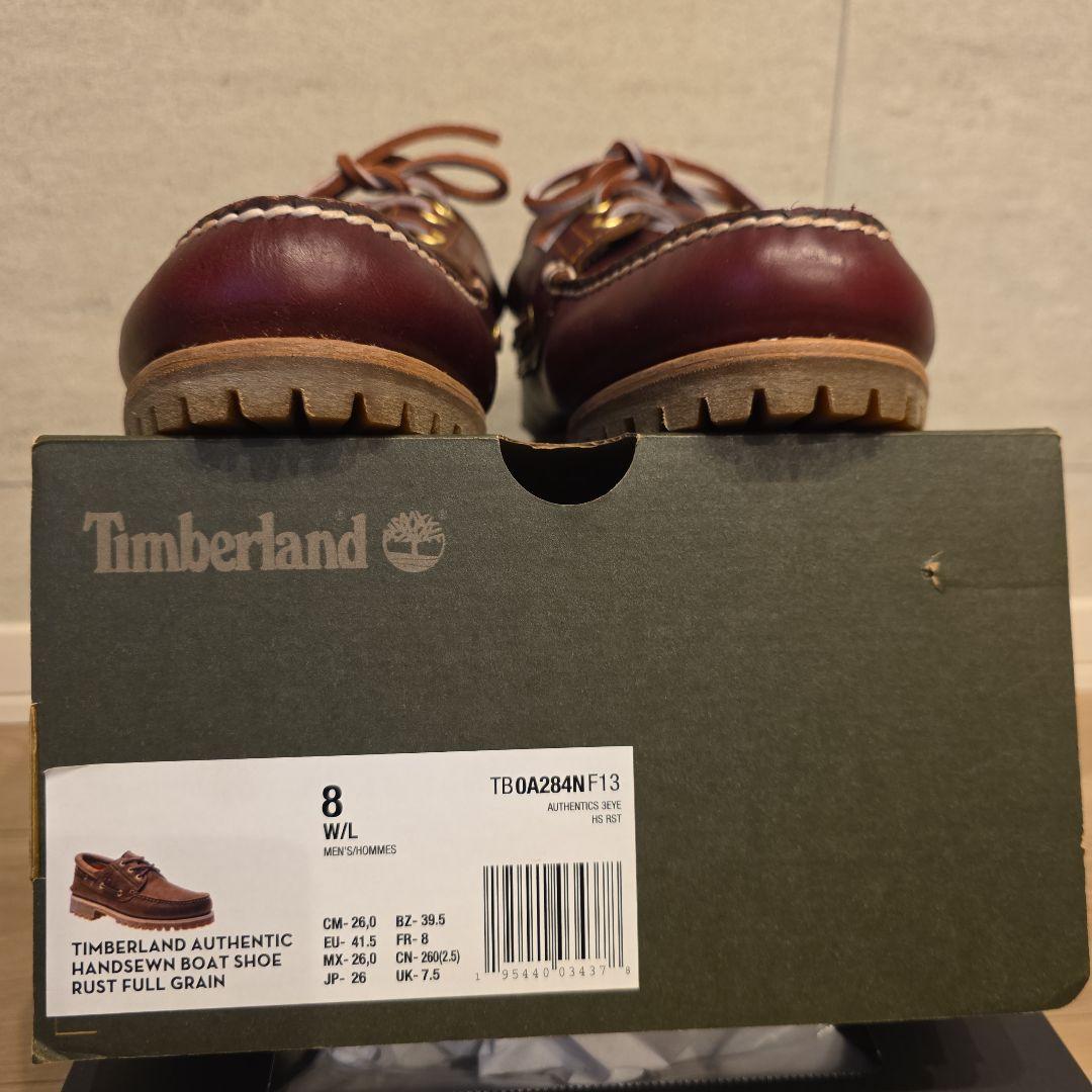 Timberland バーガンディ モカシン　26cm