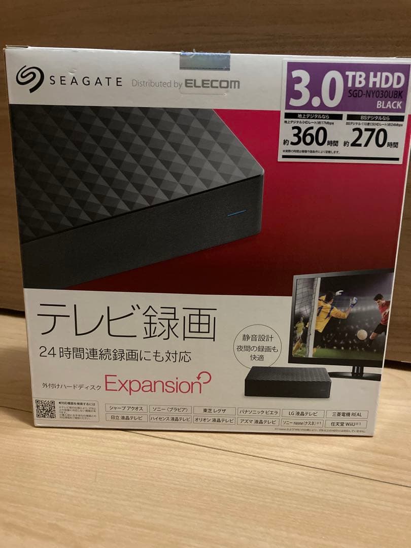 年内限定価格です‼︎SEAGATE エレコム Expansion 3TB HDD