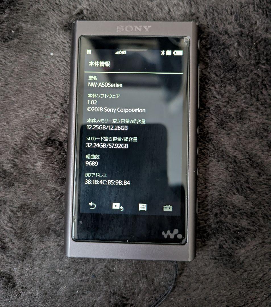 SONY NW-A55　　32GBSDカード付き