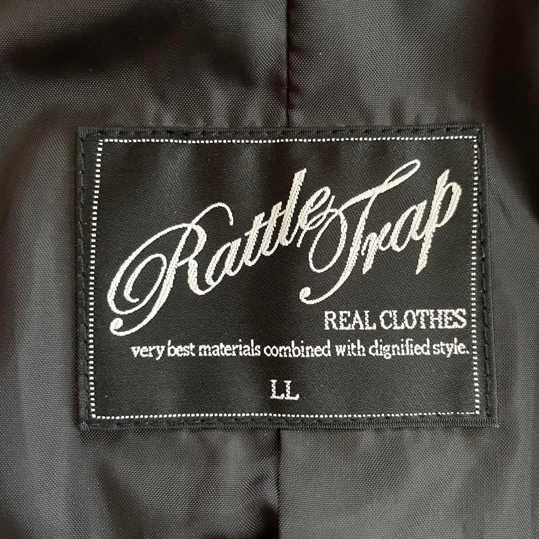 美品 ラトルトラップ メンズビギ レザージャケット キャメル系 XLサイズ