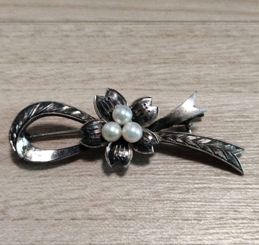 MIKIMOTO TOKYO ミキモト デザイン ブローチ アンティーク