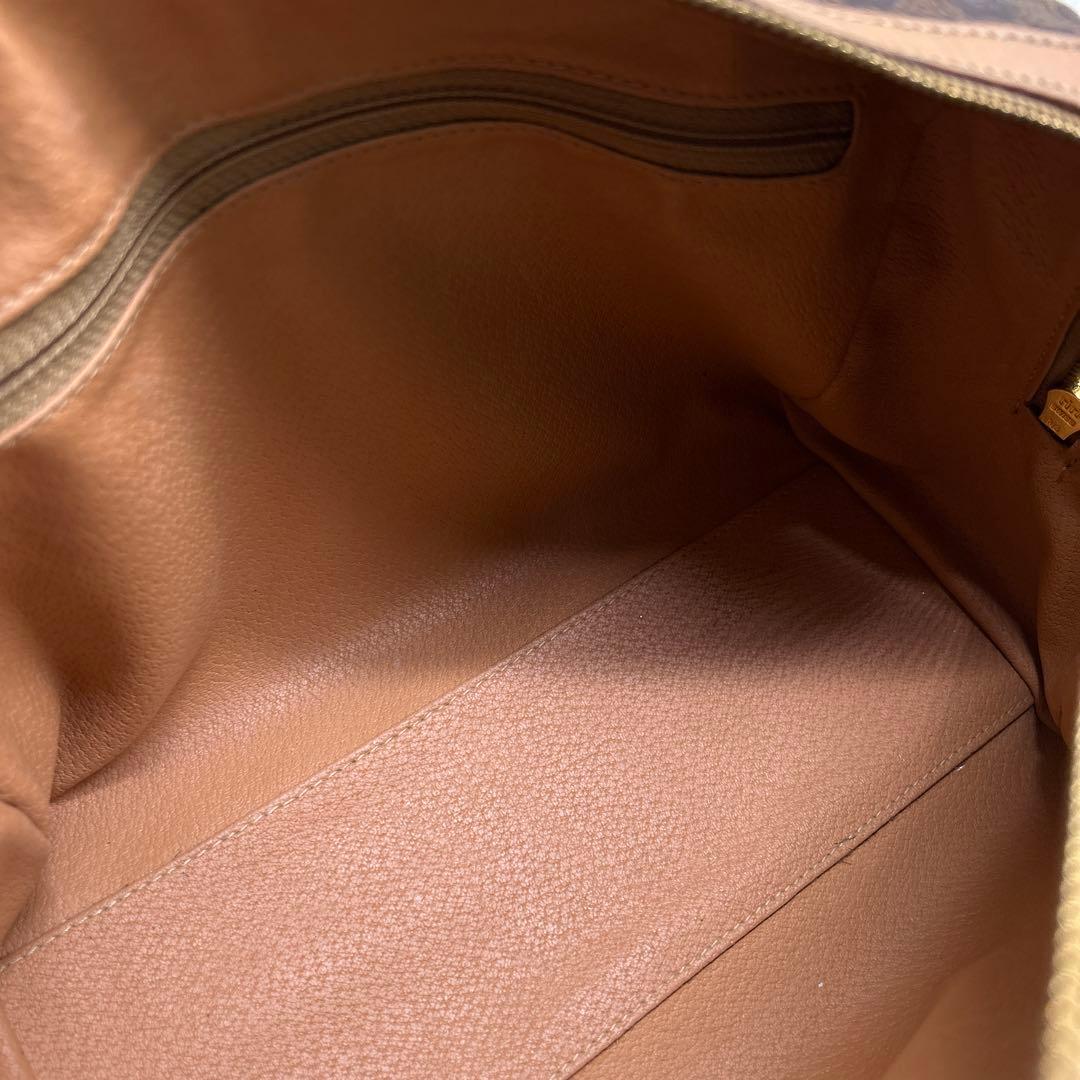 セリーヌ /CELINE/ミニ ボストンバッグ/マカダム柄 /ブラウン/M13