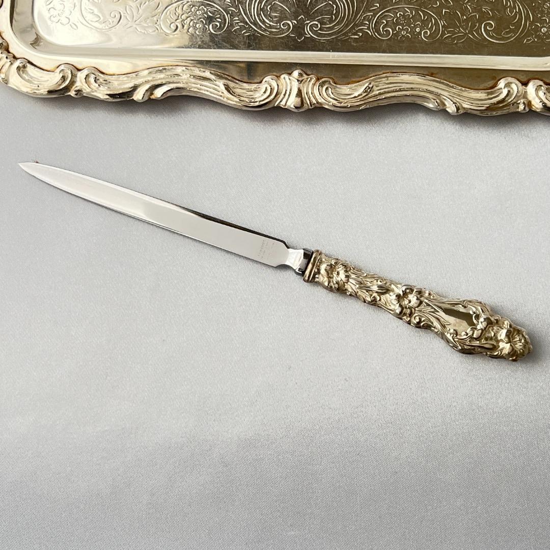 【Gorham】 アールヌーボー レターオープナー / レターナイフ【純銀】