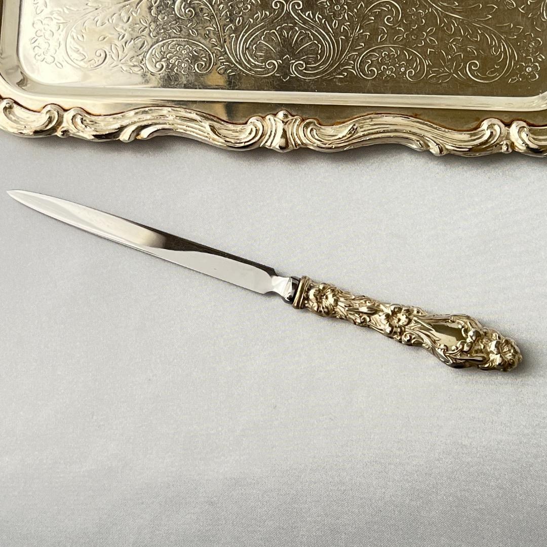 【Gorham】 アールヌーボー レターオープナー / レターナイフ【純銀】