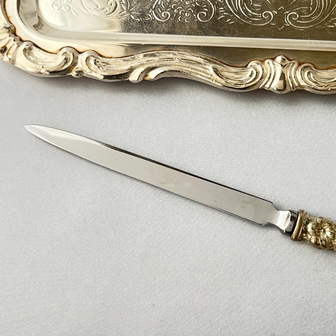 【Gorham】 アールヌーボー レターオープナー / レターナイフ【純銀】