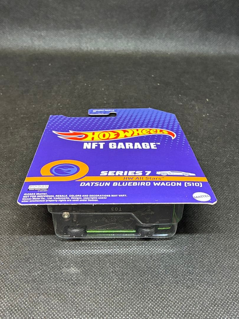 ホットウィール NFTG ダットサン ブルーバード 510 ワゴン 招き猫
