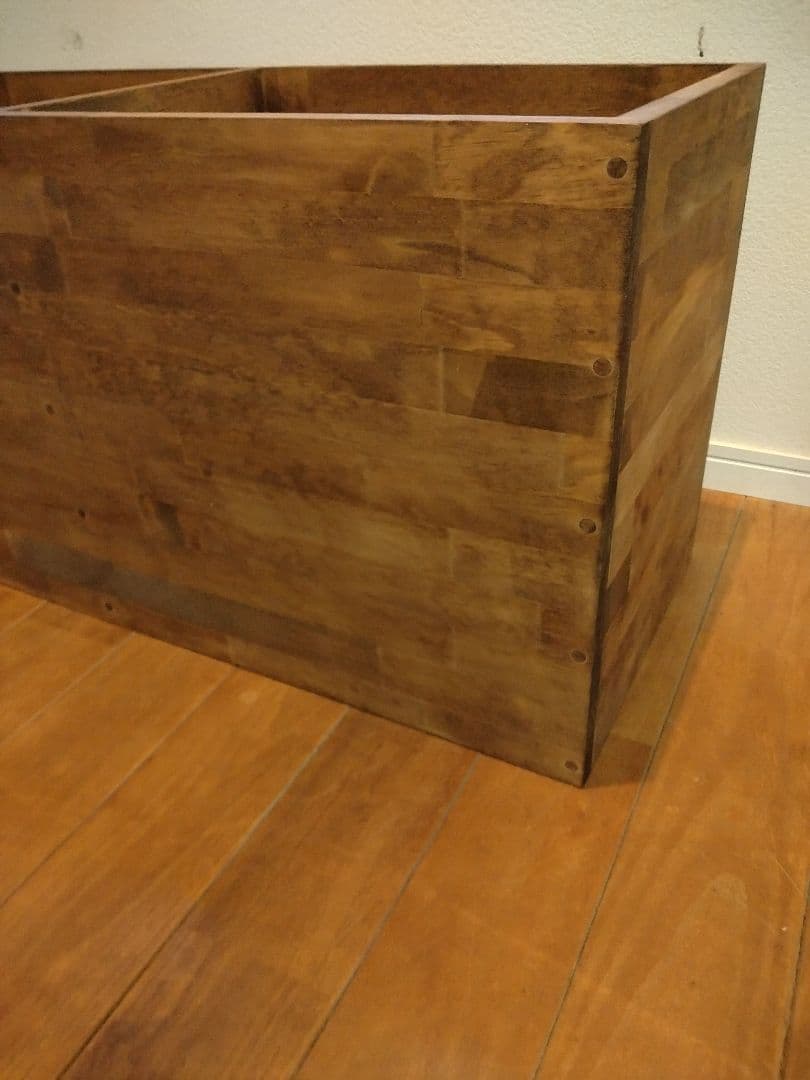 木製　ハンドメイド　オーダー　日の字　ワトコオイル　棚　水槽台　シェルフ