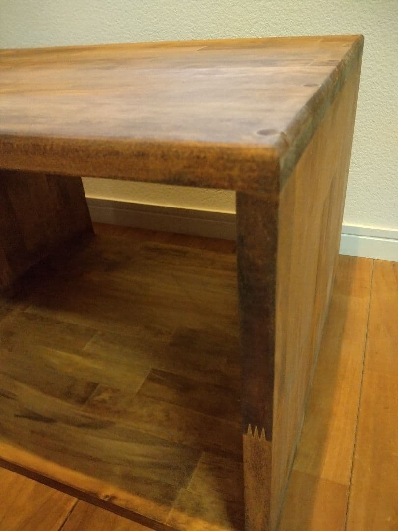 木製　ハンドメイド　オーダー　日の字　ワトコオイル　棚　水槽台　シェルフ