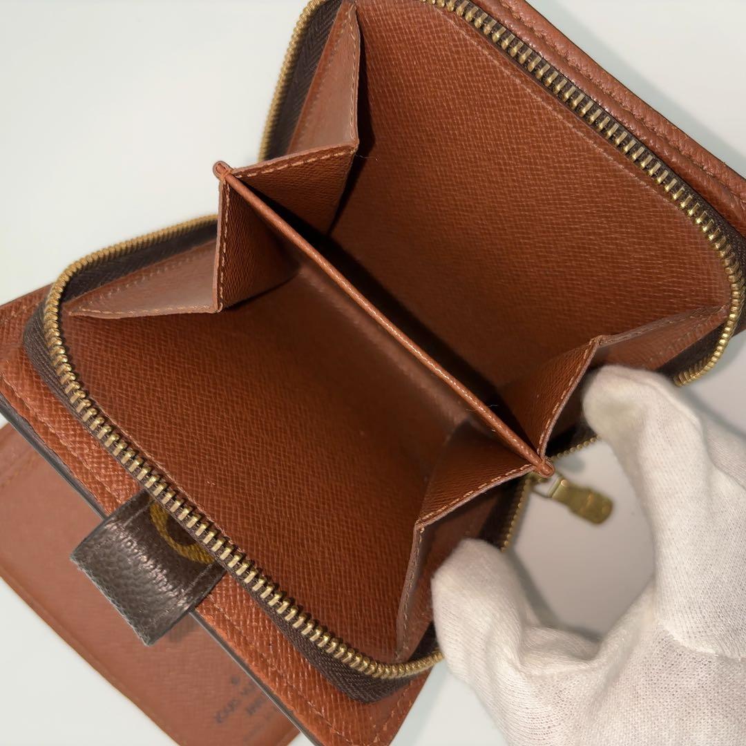 ルイヴィトン モノグラム コンパクトジップ 二つ折り　ミニ　財布　正規品