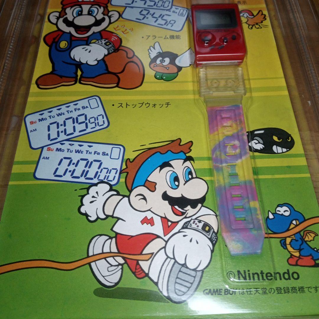 スーパーマリオ　 GAMEBOY　腕時計４本セット　未開封　当時物　任天堂