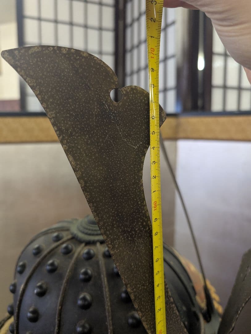 等身大 甲冑 鎧兜 鎧一式 甲冑 鎧櫃 鎧立付 面頰 赤糸大縅鎧 全高171cm