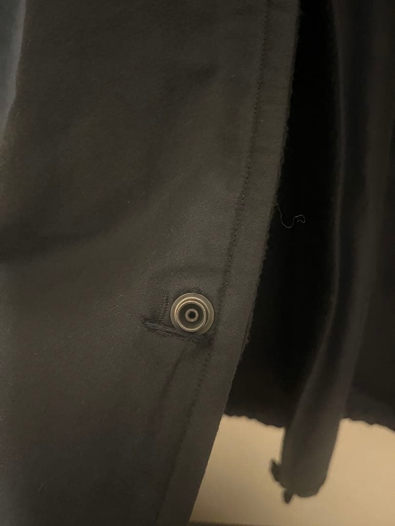 訳あり価格　COMOLI 20AW コットンシルクフーデッドコート 2 ネイビー