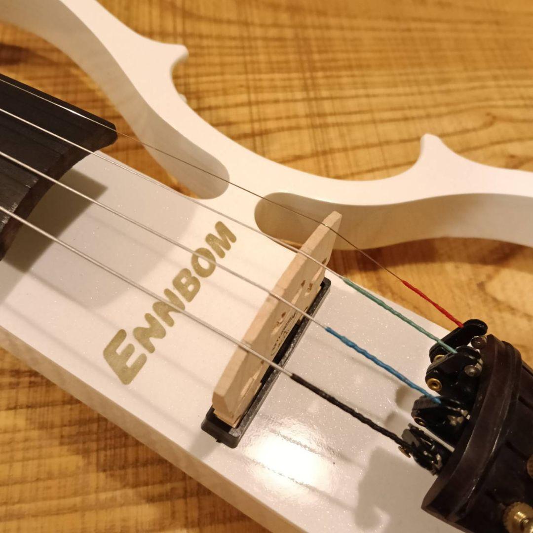 【美品】ENNBOM サイレントバイオリン  エレキバイオリン 白 4/4サイズ