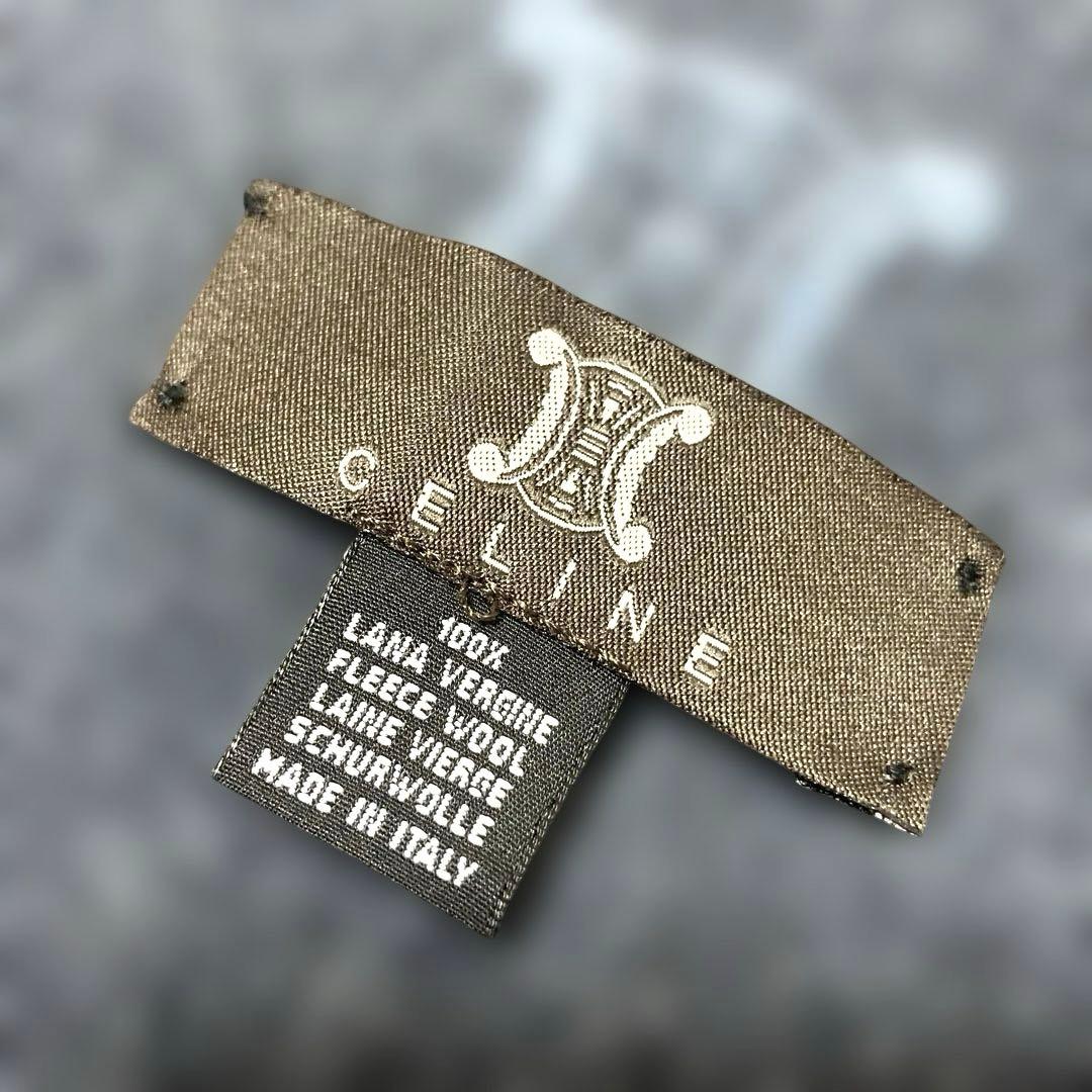 CELINE セリーヌ ウール　マフラー　イタリア製 マカダム　ヴィンテージ