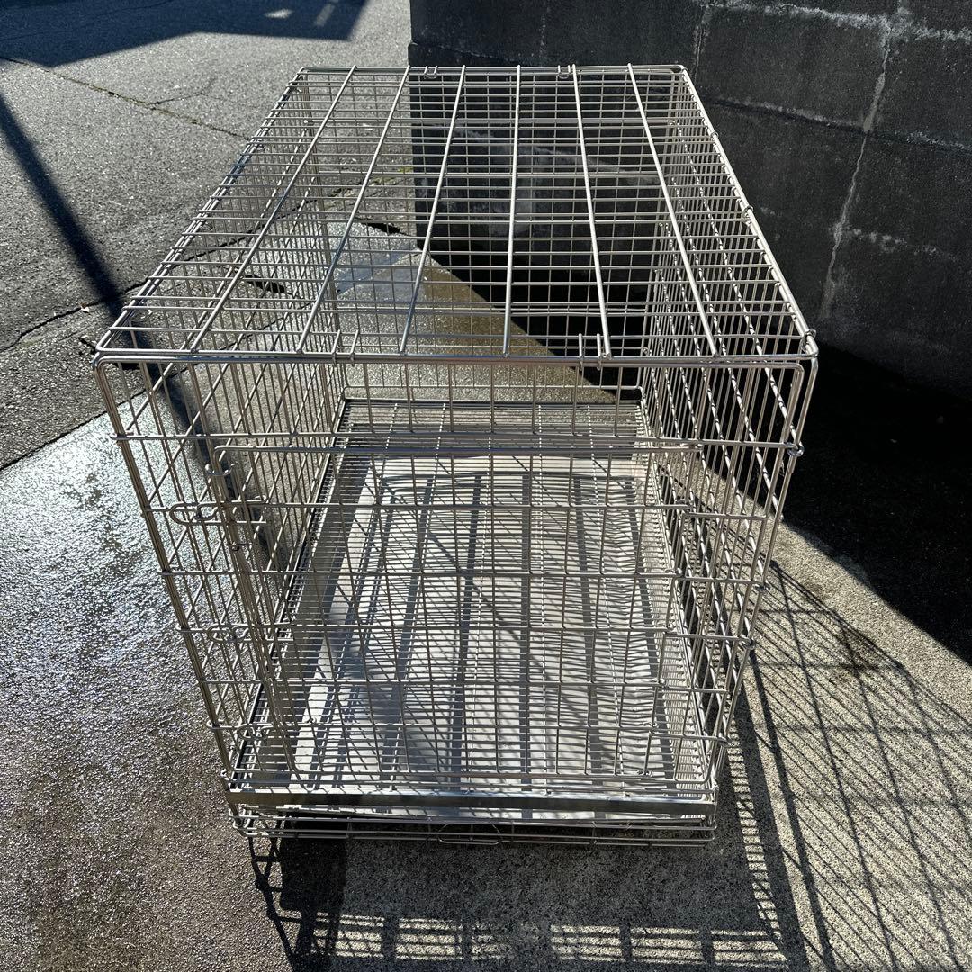 ハチコウ ステンレス製PRO-ケージペット用 犬用 ケージ　短面扉　市瀬　LL