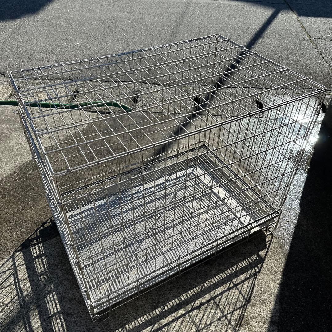 ハチコウ ステンレス製PRO-ケージペット用 犬用 ケージ　短面扉　市瀬　LL