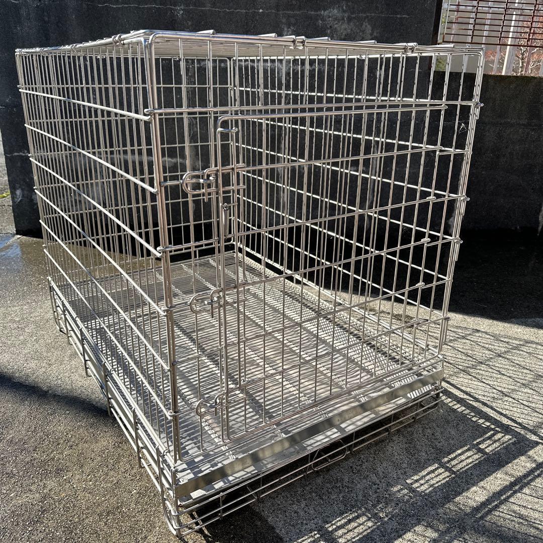 ハチコウ ステンレス製PRO-ケージペット用 犬用 ケージ　短面扉　市瀬　LL