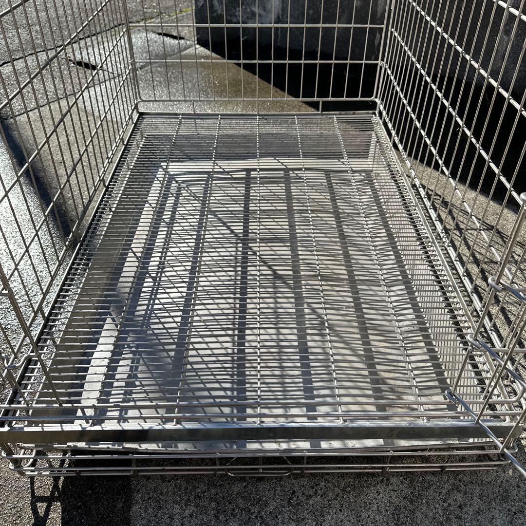 ハチコウ ステンレス製PRO-ケージペット用 犬用 ケージ　短面扉　市瀬　LL