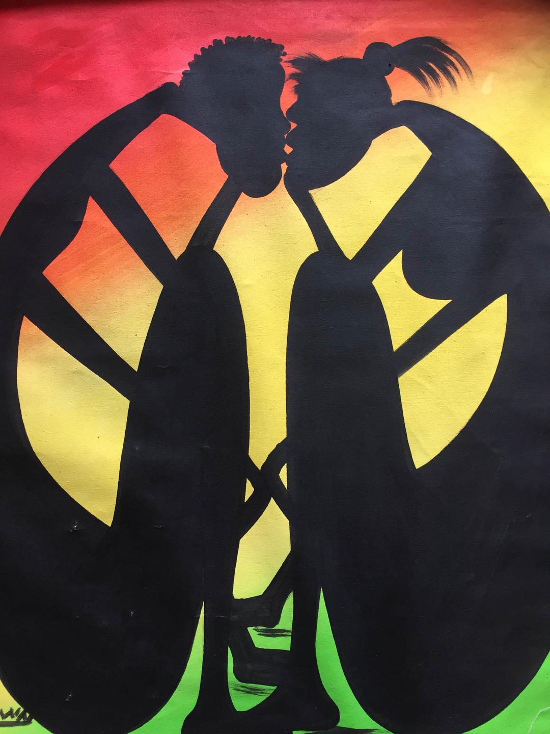 レゲエ絵画 ( Peaceful loves )