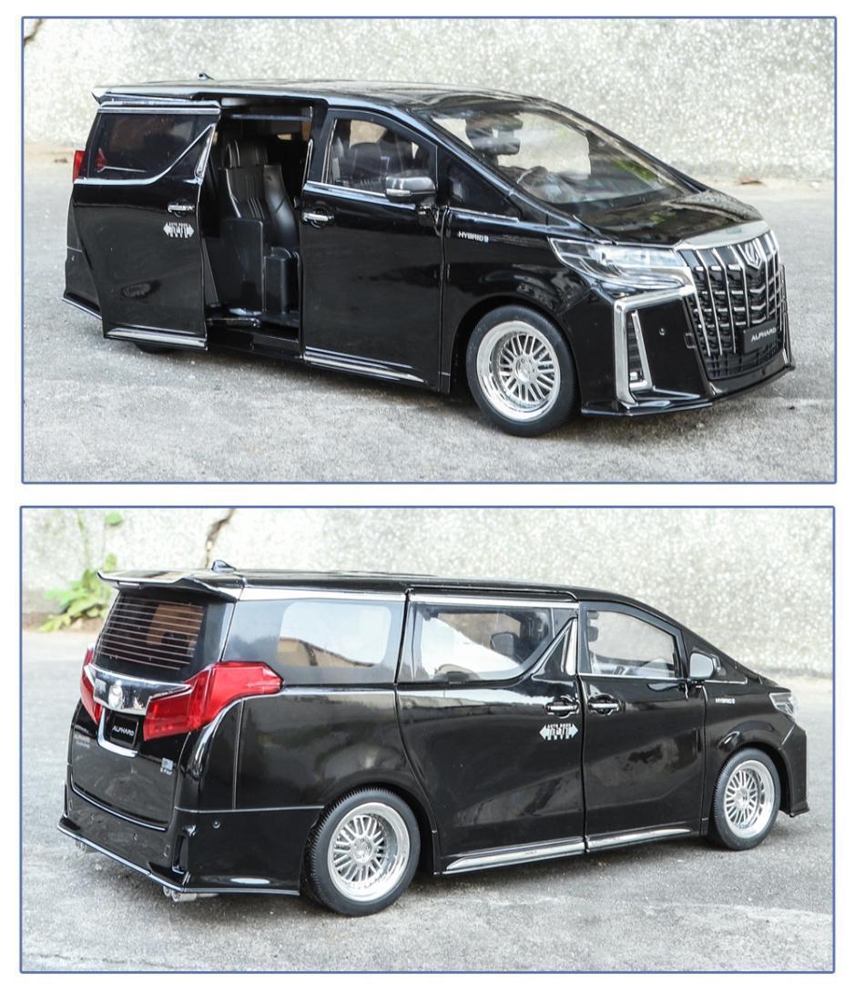 1/18 トヨタ アルファード 全開閉 ホワイト ライト 海外 ライセンス品