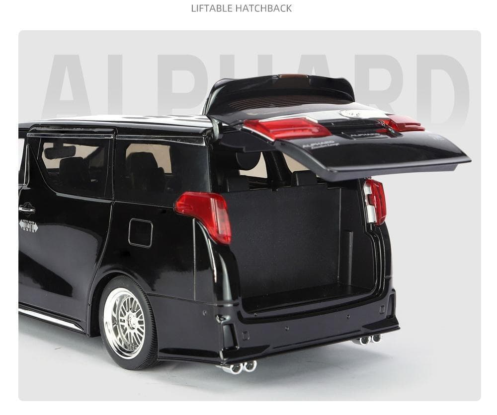 1/18 トヨタ アルファード 全開閉 ホワイト ライト 海外 ライセンス品