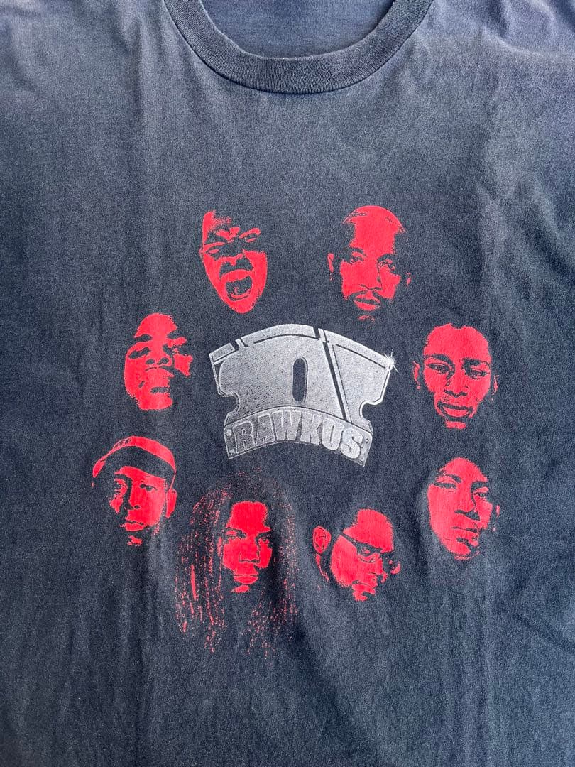 セール激レアRAWKUS RECORD Tシャツ ヒップホップアーティストXL黒