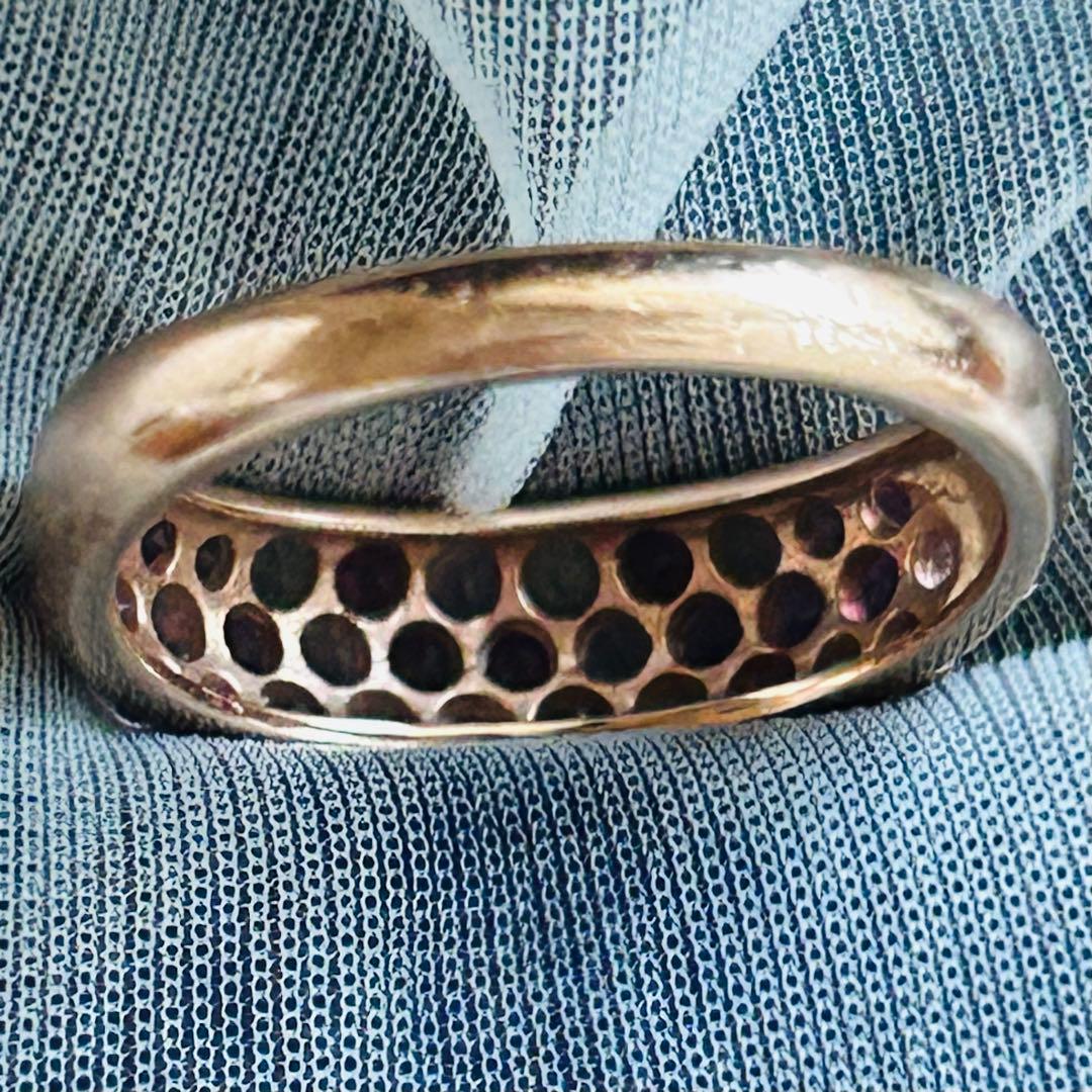 ピンクトルマリン　モルガナイト　パヴェ　リング　指輪