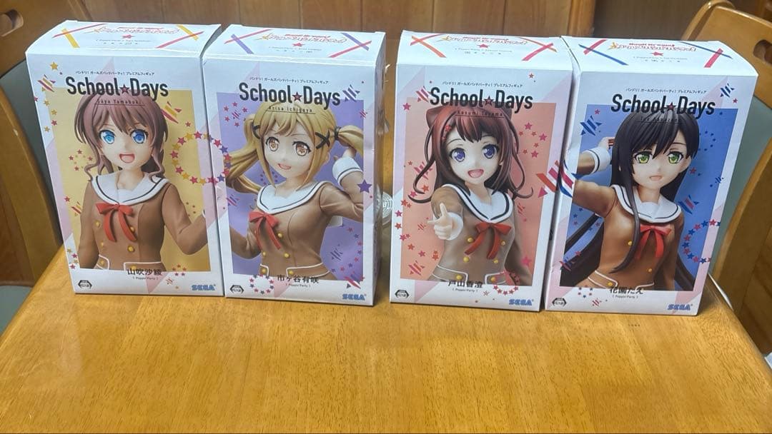 バンドリ　ポピパ　フィギュア　School days 5体セット
