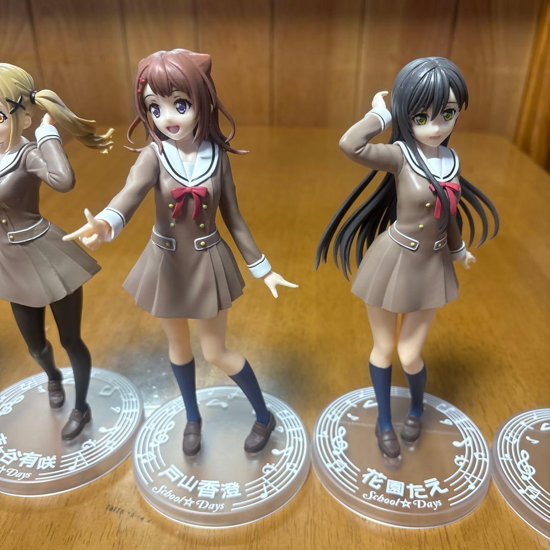 バンドリ　ポピパ　フィギュア　School days 5体セット