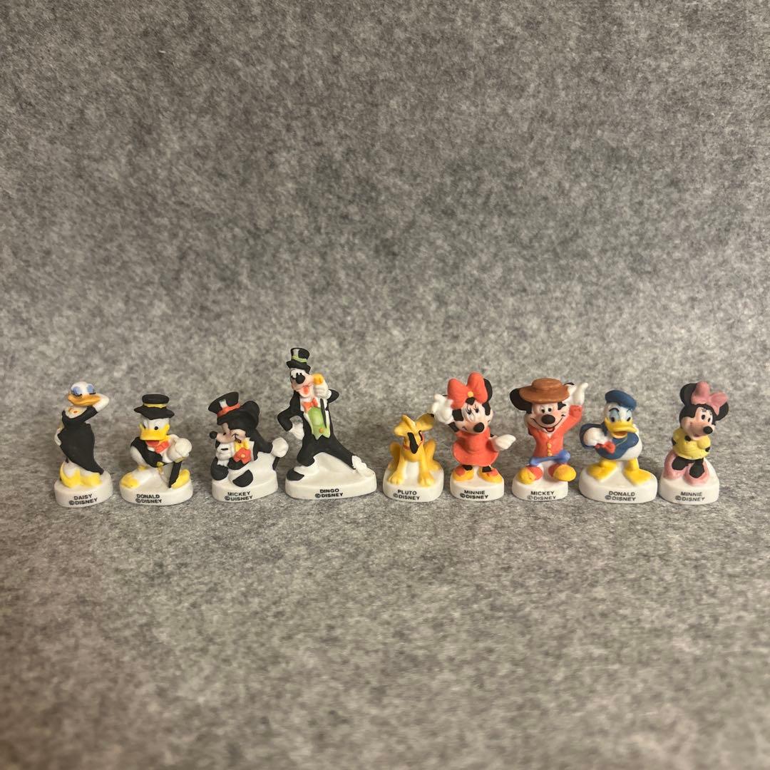 フェーブ　ディズニー陶器つや消し　フランス 9体セット