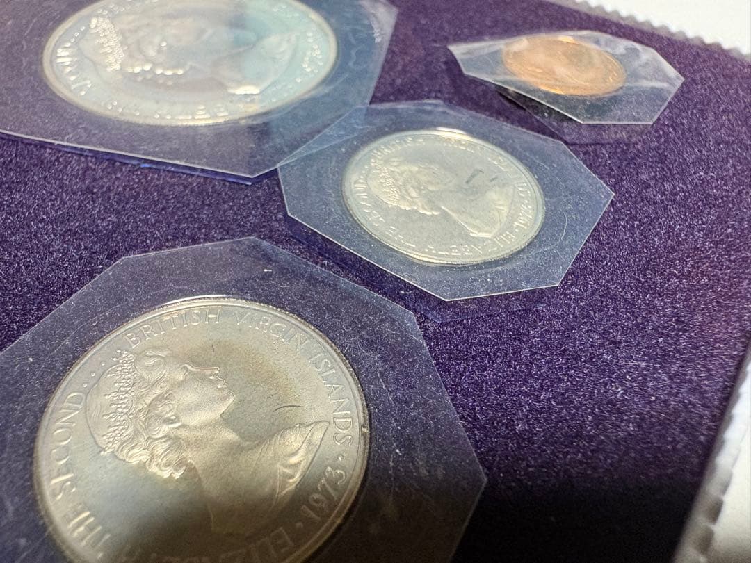 【銀貨保証】極美品　ヴァージン諸島 プルーフ貨幣セット 1ドル銀貨含　SV925