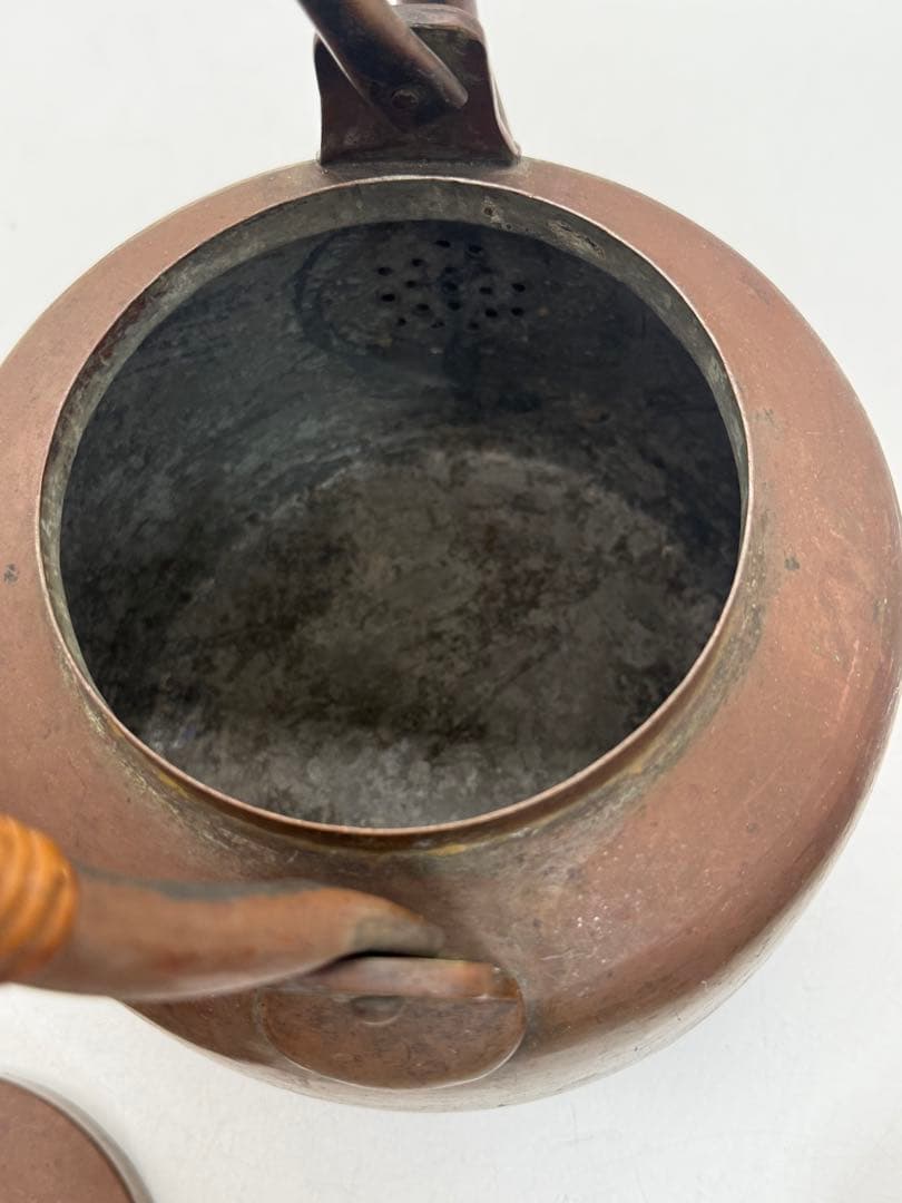 時代　銅製　水注　やかん　茶道具　送料込み250907